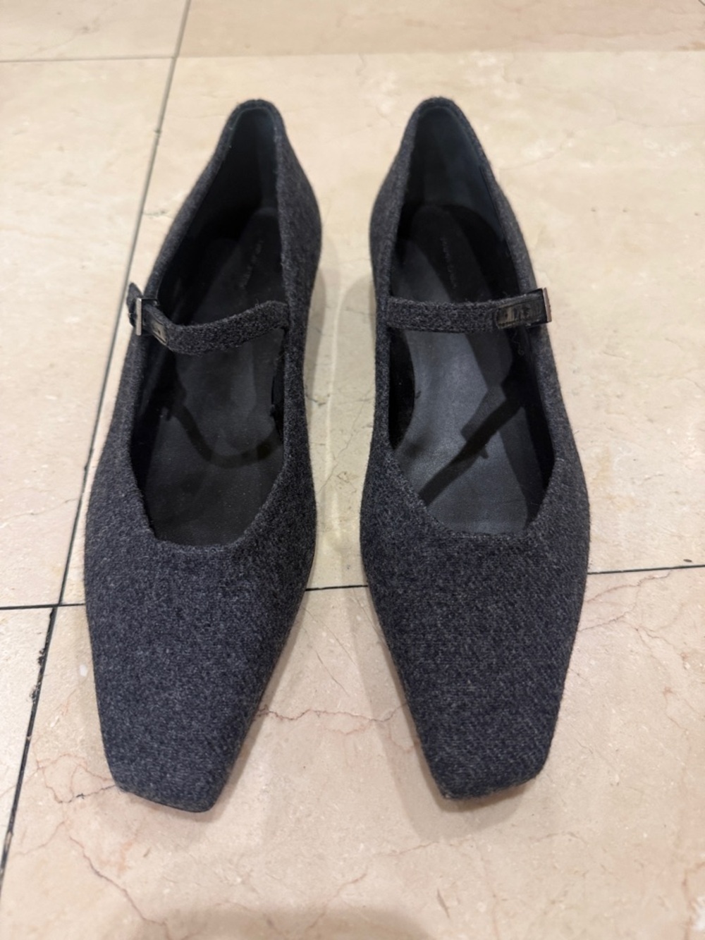 LOULOU DE SAISON  Regane Flannel Mary Jane Ballet Flats BNWOBOX SIZE 38